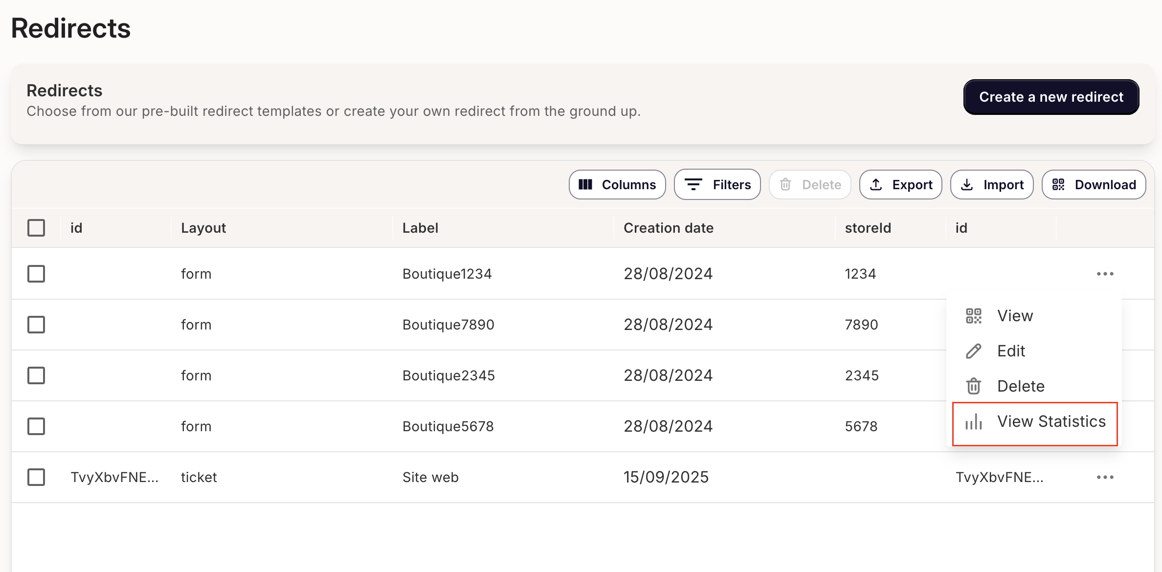 The Wallet Crew redirect - statistics