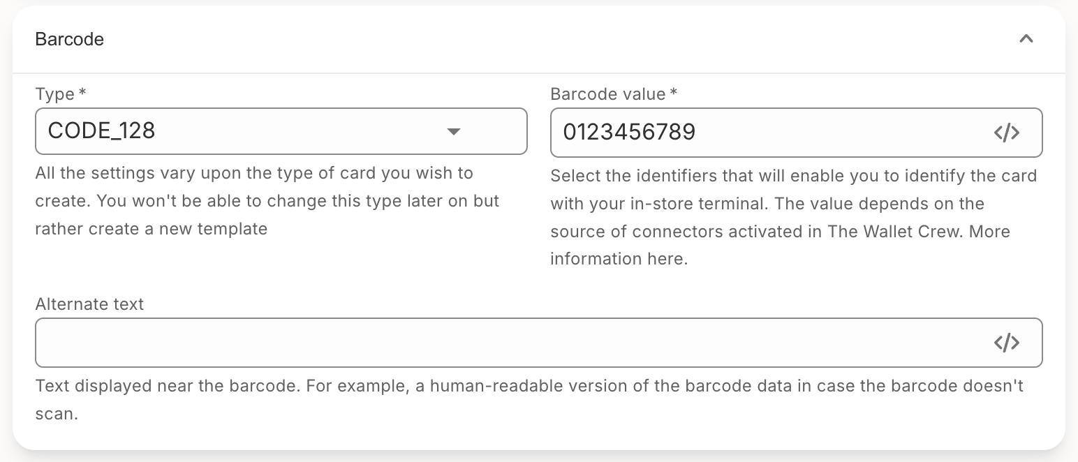 Event ticket - Barcode Google