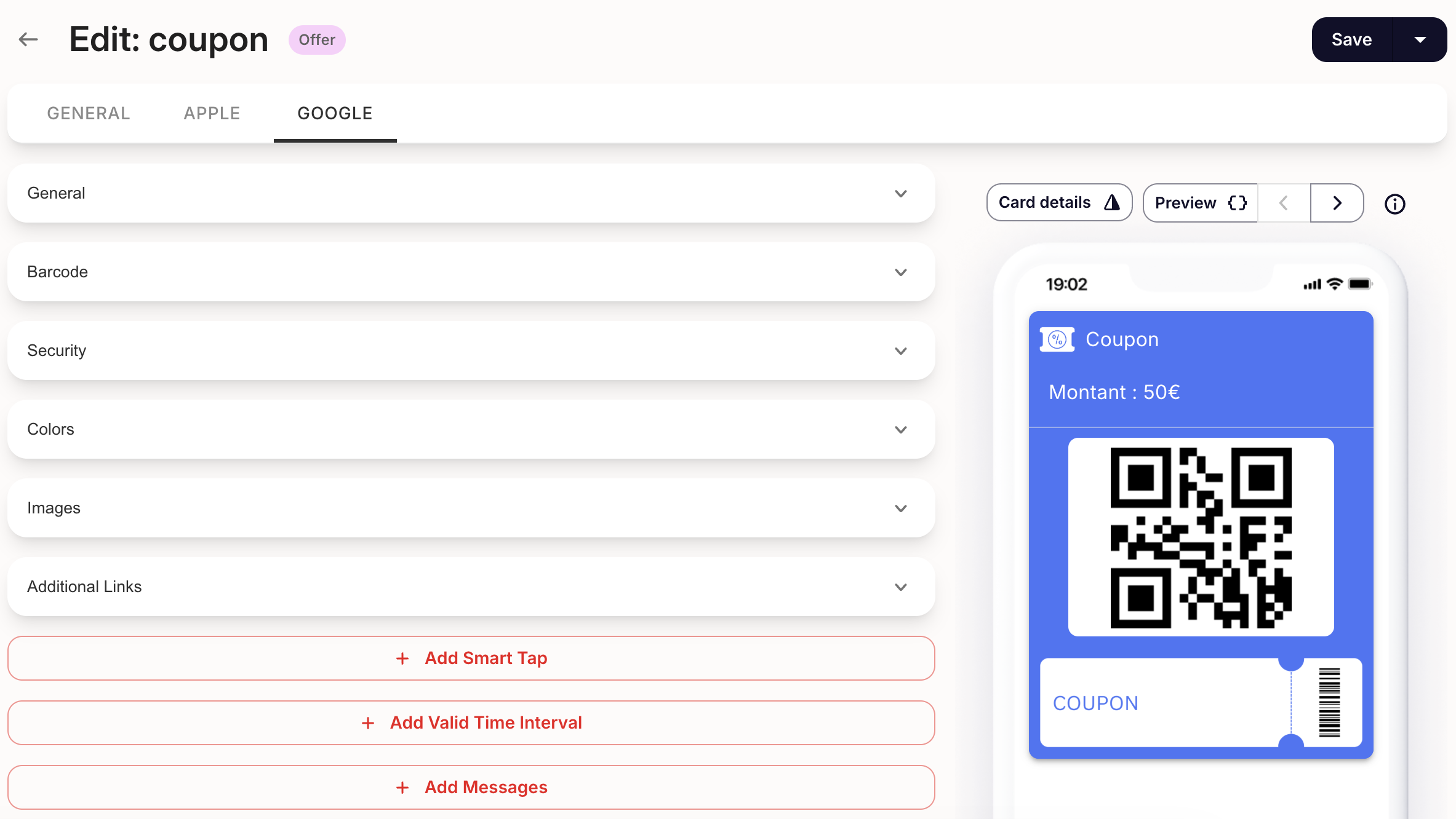 The Wallet Crew Offers - Google architecture