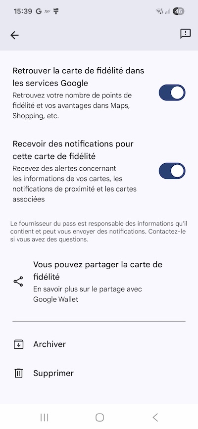 Global notification settings