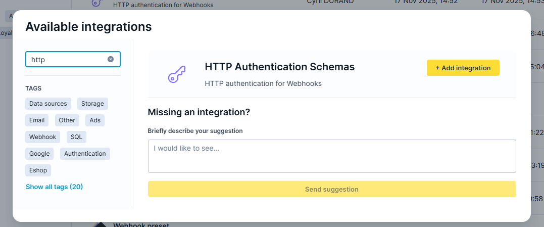 Set up the connection (2)