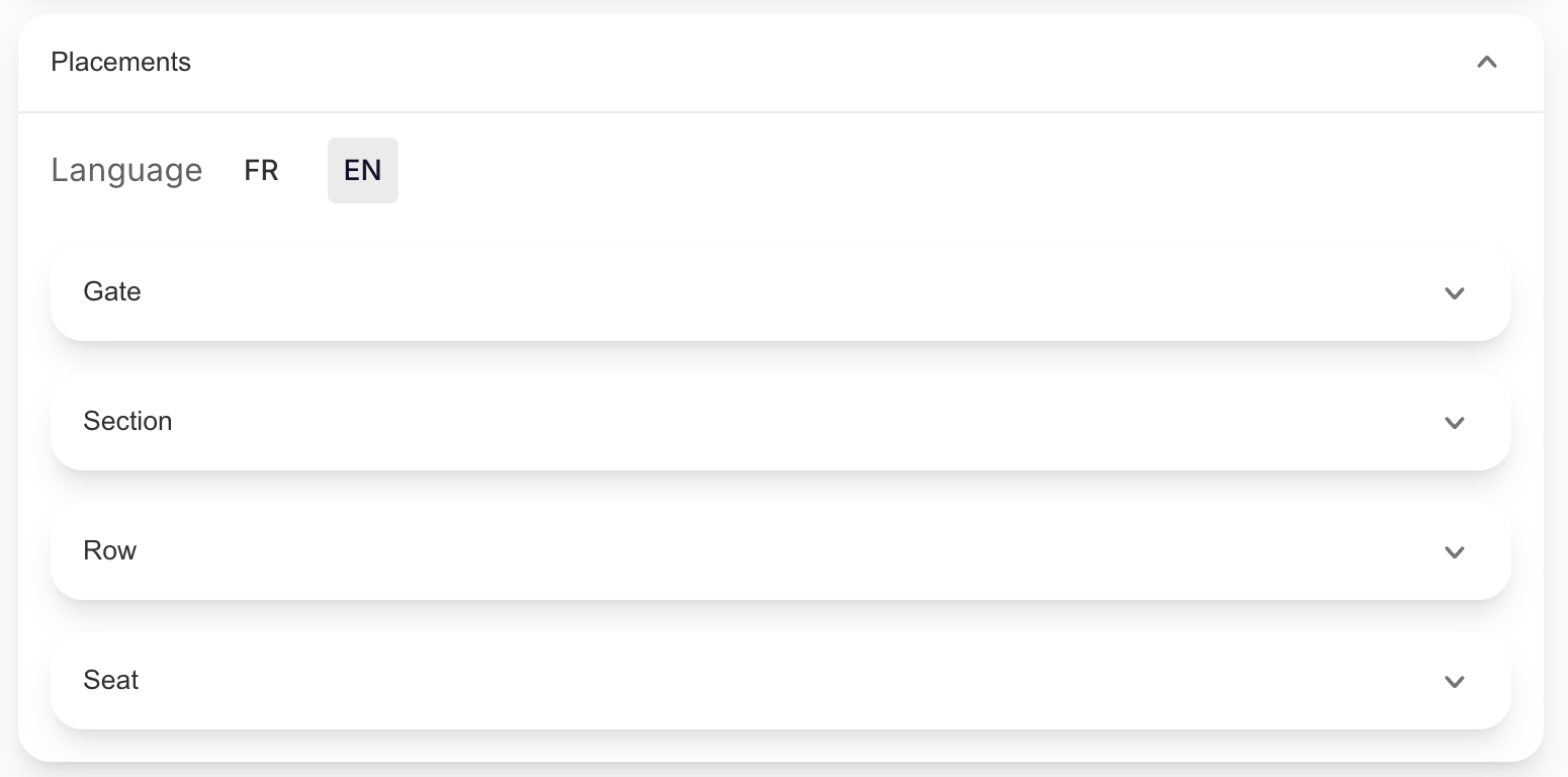 Event ticket - Placement Google